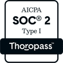 SOC 2 Type I certified by Thoropass